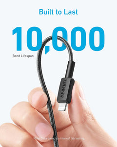 Anker 322 USB-C to Lightning Cable (3ft Braided)